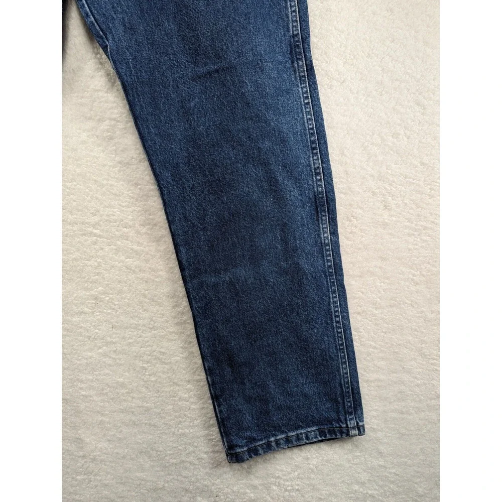 Wrangler 31 Jeans Mens‎ 42x34 Blue Denim Relaxed Cowboy Workwear 31MWZGK